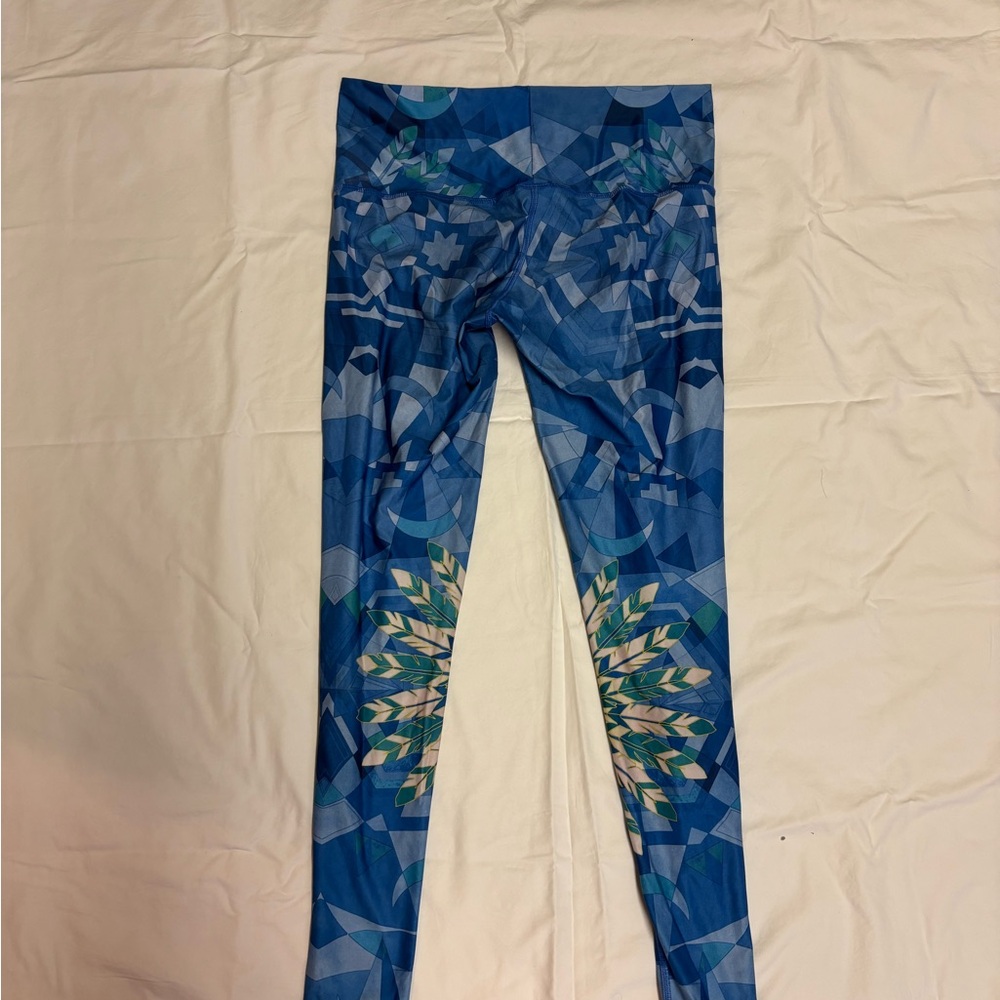 Geometric Blue Leggings